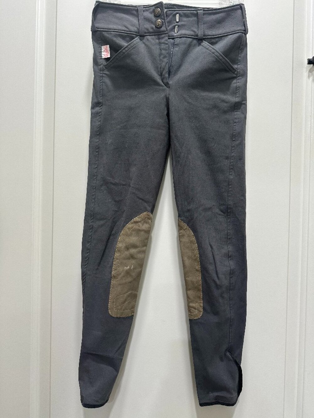 Tailored Sportsman Breeches - Graphite/Tan Trophy Hunter Youth 10 Long